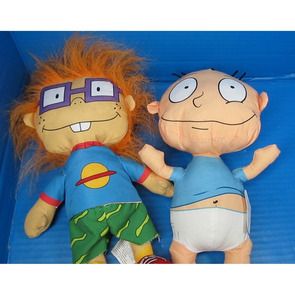 Nickelodeon 90 Series 1 & 2 Rugrats Plush Lot Chuckie & Tommy 12"